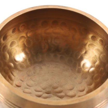ibasenice Tibetan Singing Bowl Handmade Sound Bowl with Mallet Meditation Chime for Yoga Relaxation Prayer Sound Therapy 3.14 in - size: 8X8CM