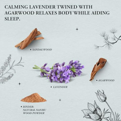 Innergy Lavender Square Incense Sticks, No Bamboo Core, 50 Count - color: Lavender