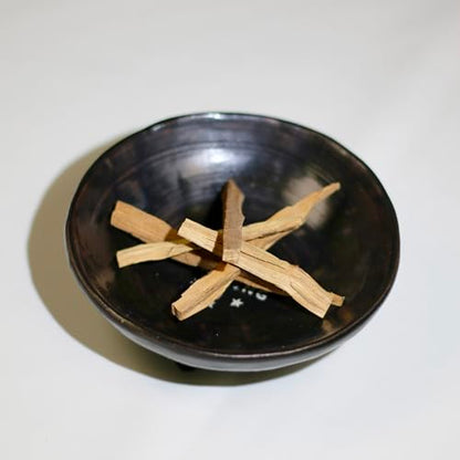 Prayer Offering Ritual Bowl Plate Great for Use Candles Tray Religious Spiritual Gifts （Black Praying） - style: Black Praying
