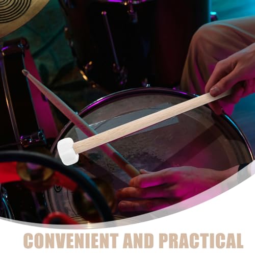 Abaodam 2 Pcs Small Gong Mallet Wooden Handle Gong Accessories for Percussion Instruments 10.23 inch Hammer Set Drumstick Accessories for and Drum