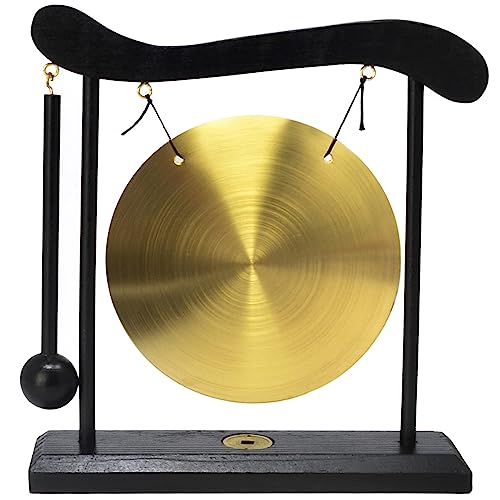 Feng Shui Brass Gong Four Divine Beasts Bring Wealth and Treasure Desktop Decoration - color: Fh1308