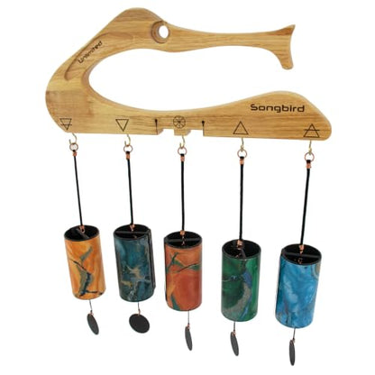 Zaphir Chimes - Includes 1 Chime/Tuned According to the 5 Seasons & Elements of FengShui - size: Set #3 - With Songbird Stand and Case