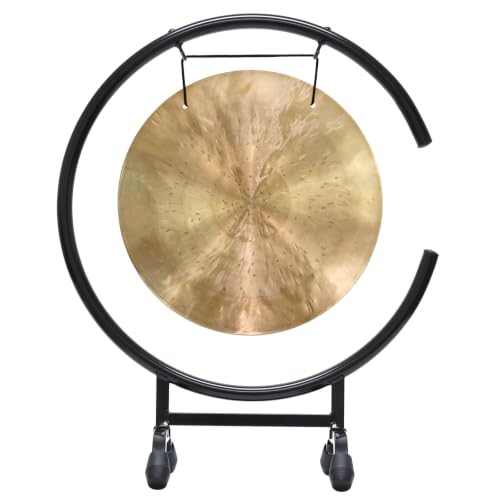 Unlimited 11" to 12" Gongs on High C Gong Stand - Includes Gong of Choice with Traditional Chinese Mallet & Stand, Perfect for Small Spaces - size: 12" Wind Gong