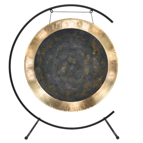 26" Chinese Gongs on the Welcoming Gong Stand - Includes Gong, Stand, and Mallet/Stand is Made from Iron/Sturdy Design - size: 26" Deep Breath Chau Gong
