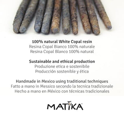Natural Incense Sticks - Handmade Holy Wood Blend with Pure Resins & Botanicals for Meditation, Yoga, and Home Energy Cleansing - Choose Your Scent (Copal Mexico Thona)