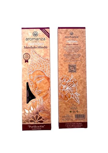 Premium Tibetan INCENSE. (Hindu Sandalwood - Purification) Therapeutic and Organic. Hand Made. 8 count.