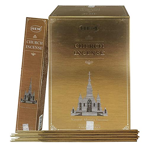 Church Incense Sticks and Incense Stick Holder Bundle Insence Insense Hem Incense Sticks - color: Church Masala