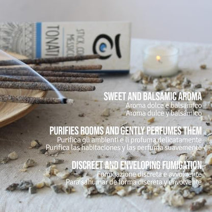 Natural Incense Sticks - Handmade Holy Wood Blend with Pure Resins & Botanicals for Meditation, Yoga, and Home Energy Cleansing - Choose Your Scent (Copal Mexico Thona)