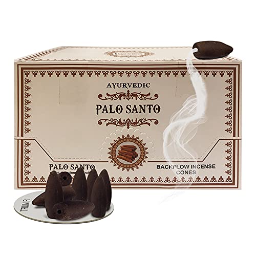 Palo Santo Backflow Incense Cones for Waterfall and Mat Bundle Inciensos Aromaticos|Incienso|Inciense|Insienso - color: Palo Santo