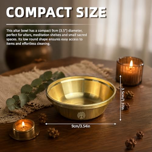Offering Bowl Life Tree Small Copper Bowl for Ritual, Wicca, Altar