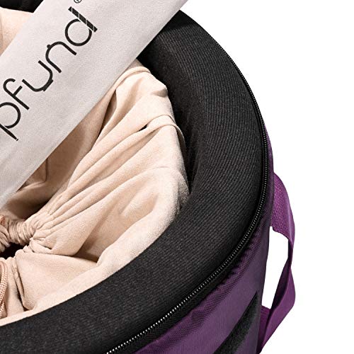 TOPFUND 440Hz E Note Crystal Singing Bowl 8 inch Solar Plexus Chakra with Heavy Duty Carrying Case and Suede Mallet - color: 440Hz E Note, size: 8 inch