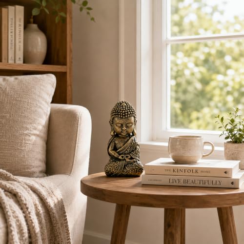 8 Inch Buddha Statue, Prayer Pose