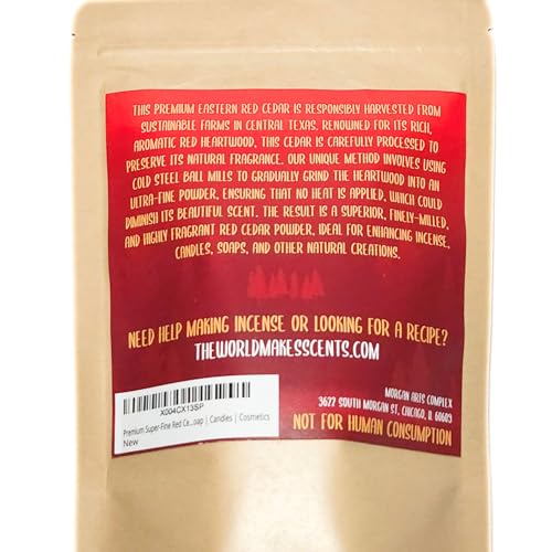 Premium Super-Fine Red Cedar Powder (Juniperus Virginiana) 2oz / 57g