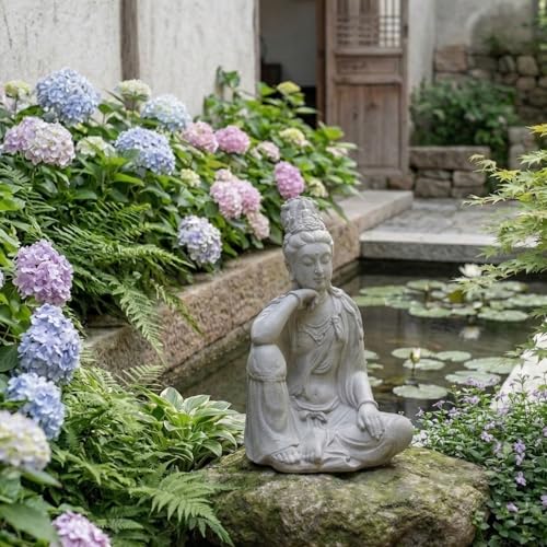 19" Guan Yin Buddha Statue for Home & Garden Zen Meditation Decor