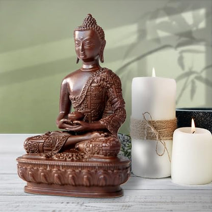 Amitabha Buddha Statue Pure Copper Handmade Zen Home Decor Figurine - color: Amitabha