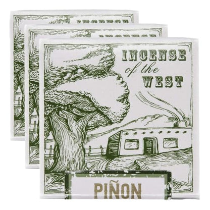 Incienso de Santa Fe - Piñon Natural Wood Incense Bricks Without Holder, 40 Count - Made in the USA (Pack of 3) - color: Piñon, size: 40 (Pack of 3)