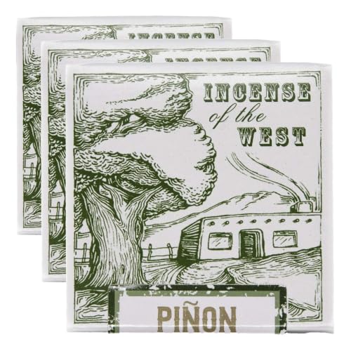 Incienso de Santa Fe - Piñon Natural Wood Incense Bricks Without Holder, 40 Count - Made in the USA (Pack of 3) - color: Piñon, size: 40 (Pack of 3)