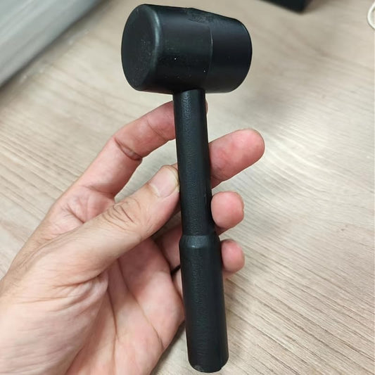 Mini Rubber Mallet Hammer, 6-Inch Small Soft Mallet for Crafts & Jewelry, Durable Black Rubber Head for Furniture Assembly, Non-Marking Mallet for Home DIY Projects