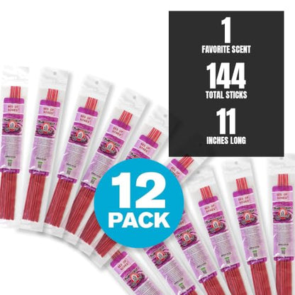 Blunteffects Hand-Dipped Incense Sticks 144-Pack, Bed of Roses Scent - color: Bed of Roses