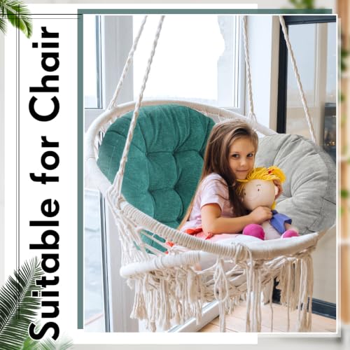 Jerify 4 Pcs Dark Green Large Floor Pillow Cushion, Round 22 x 22 - color: Dark Green, size: Round 22 x 22
