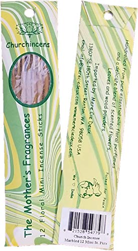 Mother's Fragrances - Natural Mini Sticks - 12 Sticks - 5" (Church Incense)