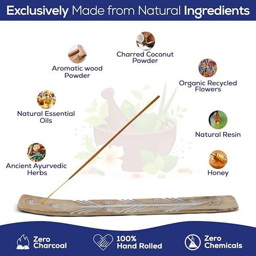 Satya Nagchampa Incense Sticks, Satya Bng (Bangalore) Insenses 15gmx3 Pack (45 GMS) with Raajsee Incence Holder Bundle, Satya Nagchampa Natural Incense - color: Nagchampa