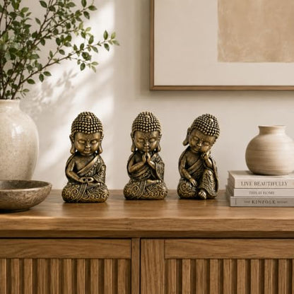 8 Inch Buddha Statue, Prayer Pose