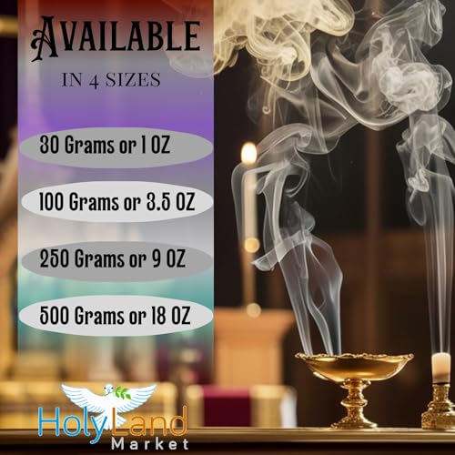 Holy Land Market Orthodox Church Incense Resin, Mount Athos, Myrrh, 1 oz - size: 1 Ounce
