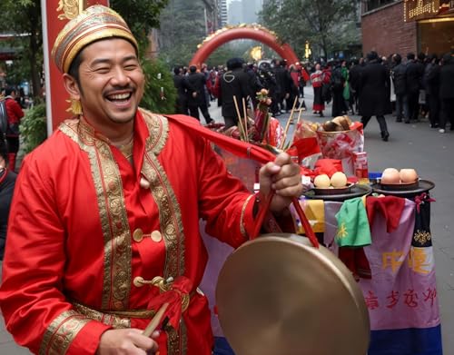 Diameter 14.2 inch(36cm) Gong Instrument,Chinese Traditional,copper alloy - size: 14.17 inch gong