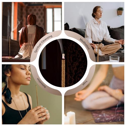 Palo Santo Incense Sticks, 100% Natural sustainably harvested Peruvian Palo Santo, Suitable for Meditation, Relaxation, and Spiritual Purification. (60 Palo Santo Sticks) - color: Palo Santo Incense