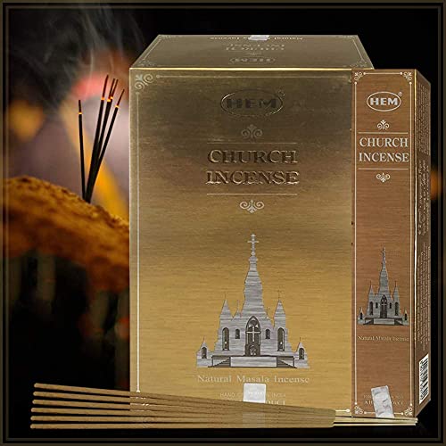 Church Incense Sticks and Incense Stick Holder Bundle Insence Insense Hem Incense Sticks - color: Church Masala