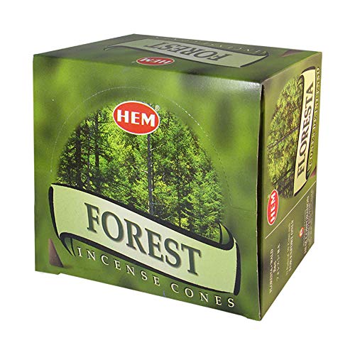 TRUMIRI Forest Incense Cones & Cone Incense Burner Bundle: 120pcs (12 Sets of 10pcs) - color: Forest