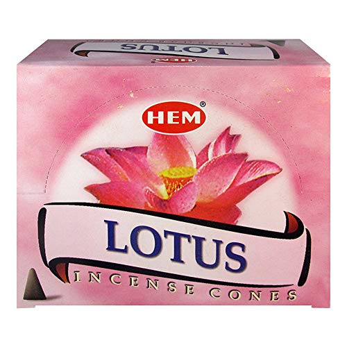 Lotus Incense Cones and Cone Incense Burner Bundle Insence Insense Hem Incense - color: Lotus
