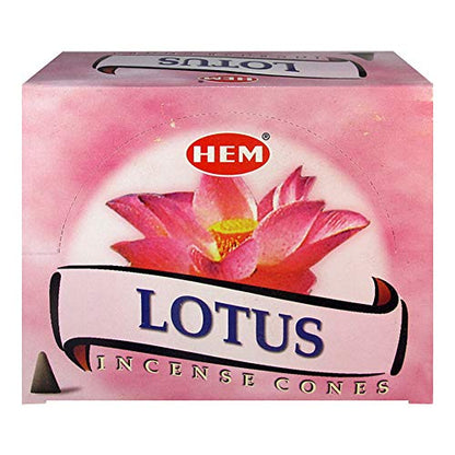 Lotus Incense Cones and Cone Incense Burner Bundle Insence Insense Hem Incense - color: Lotus