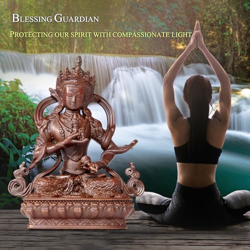 Vajrasattva Buddha Statue Pure Copper Handmade Zen Decor Figurine - color: Vajrasattva