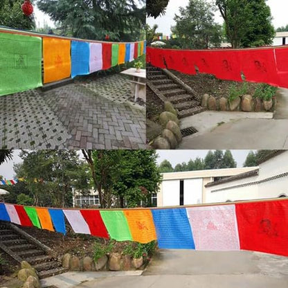 90Pcs Flags in Three Roll Tibetan Buddhist Prayer Flags 11" Flags USA