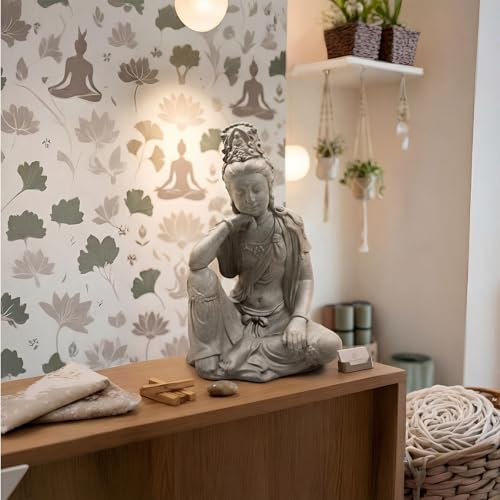 19" Guan Yin Buddha Statue for Home & Garden Zen Meditation Decor