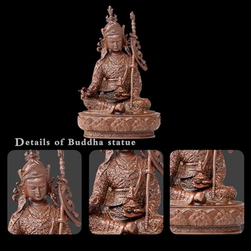 Padmasambhava Buddha Statue Pure Copper Handmade Zen Meditation Decor - color: Padmasambhava