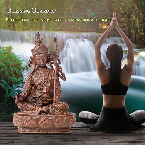 Padmasambhava Buddha Statue Pure Copper Handmade Zen Meditation Decor - color: Padmasambhava