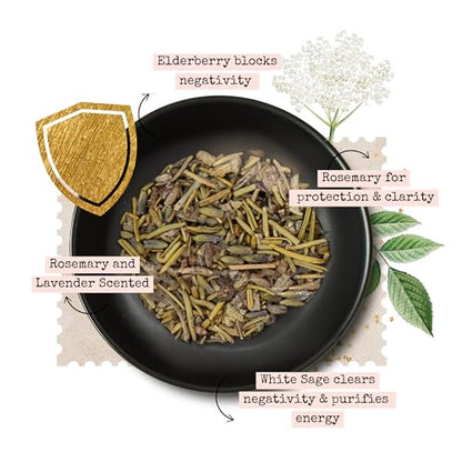CIRCE Protection Loose Herb Incense - Shield Energy, Sage & Rosemary, 1oz - color: Protection