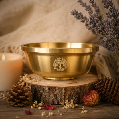 Offering Bowl Life Tree Small Copper Bowl for Ritual, Wicca, Altar