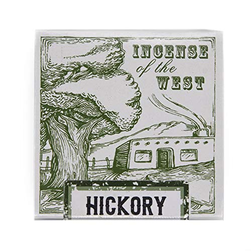 Incienso de Santa Fe - Hickory Natural Wood Incense Bricks Without Holder, 40 Count - Made in the USA - color: Hickory, size: 40