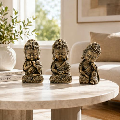 8 Inch Buddha Statue, Prayer Pose