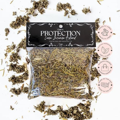 CIRCE Protection Loose Herb Incense - Shield Energy, Sage & Rosemary, 1oz - color: Protection