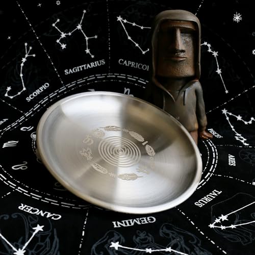 Stainless Steel Offering Bowl for Rituals and Altar, 5.5 Inches, Silver (All-Seeing Eye) - style: All-Seeing Eye