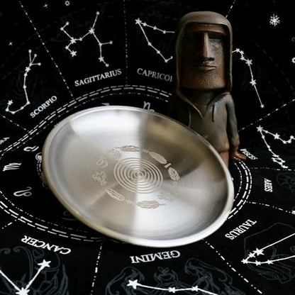 Stainless Steel Offering Bowl for Rituals and Altar, 5.5 Inches, Silver (All-Seeing Eye) - style: All-Seeing Eye