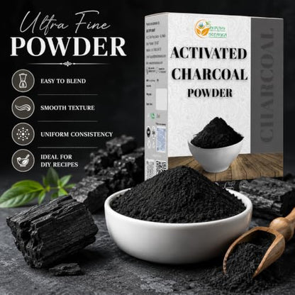 Herbs Botanica Activated Charcoal Powder, Food Grade, 2 oz