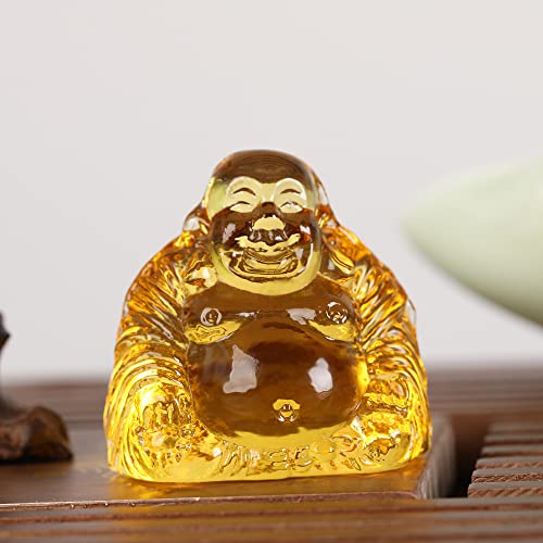 Healing Crystal Small Buddha Statue Laughing Lucky Buddha Figurine