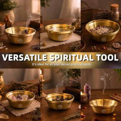 Offering Bowl Life Tree Small Copper Bowl for Ritual, Wicca, Altar