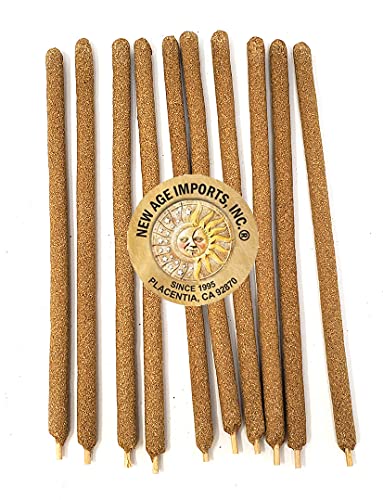 New Age Imports, Inc~ Premium Palo Santo & Lavender 7-8" Size Hand Rolled Incense Sticks. Great for Meditation, Smudging, Spiritual Cleansing. (10 Sticks Pack) - size: 7-8" - Palo Santo & Lavender